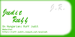 judit ruff business card